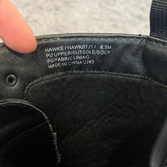 Stylish Black Women's Combat Boots - Picture 3 of 4